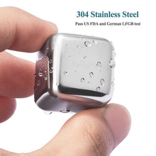 REUSABLE STAINLESS CUBE STONES