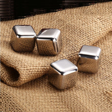 REUSABLE STAINLESS CUBE STONES